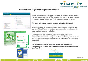 Implementaties of grote changes doorvoeren